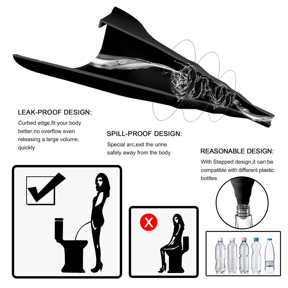 Sunany lightweight portable urinal folds flat for easy packing and travel.