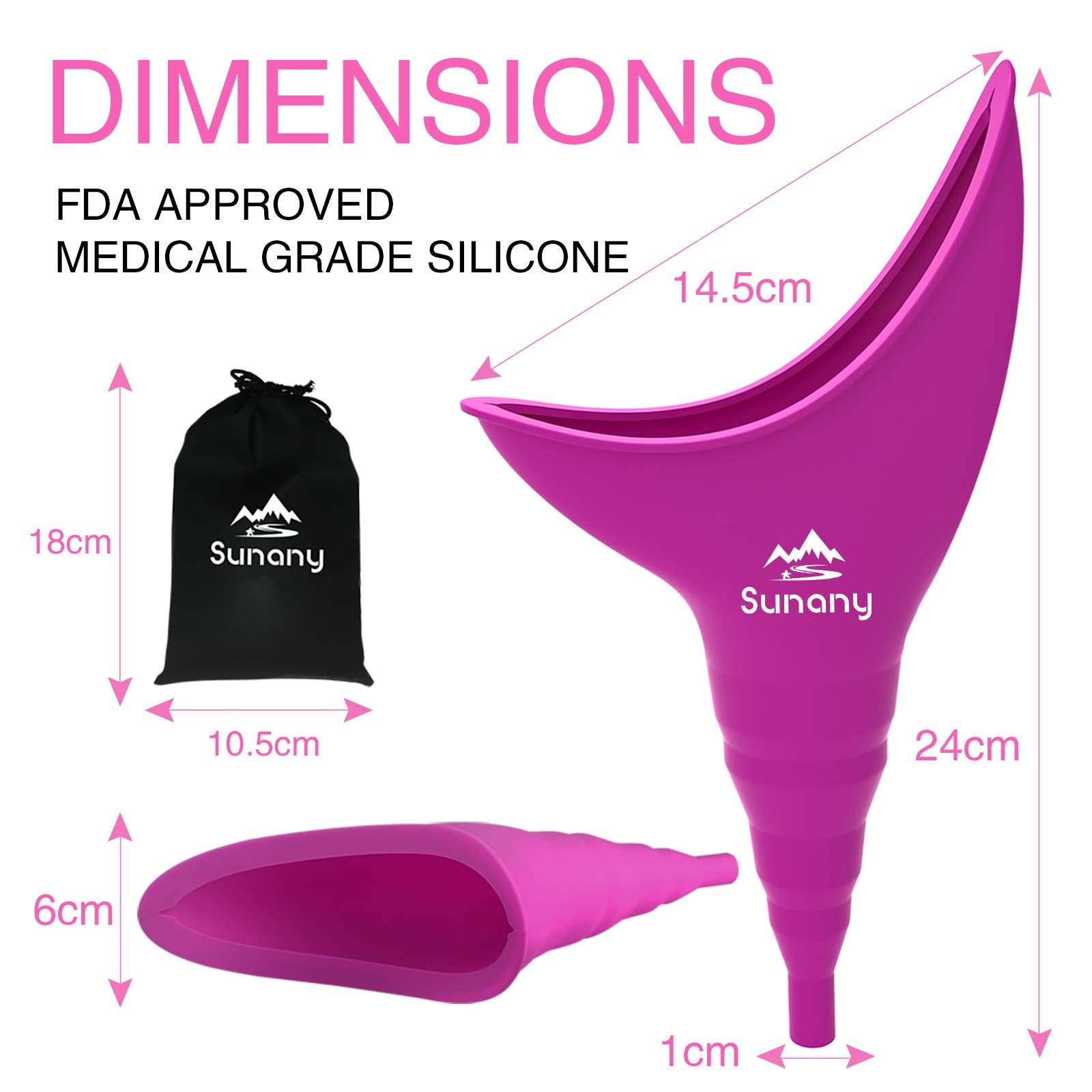 Sunany soft silicone material is comfortable and easy to clean