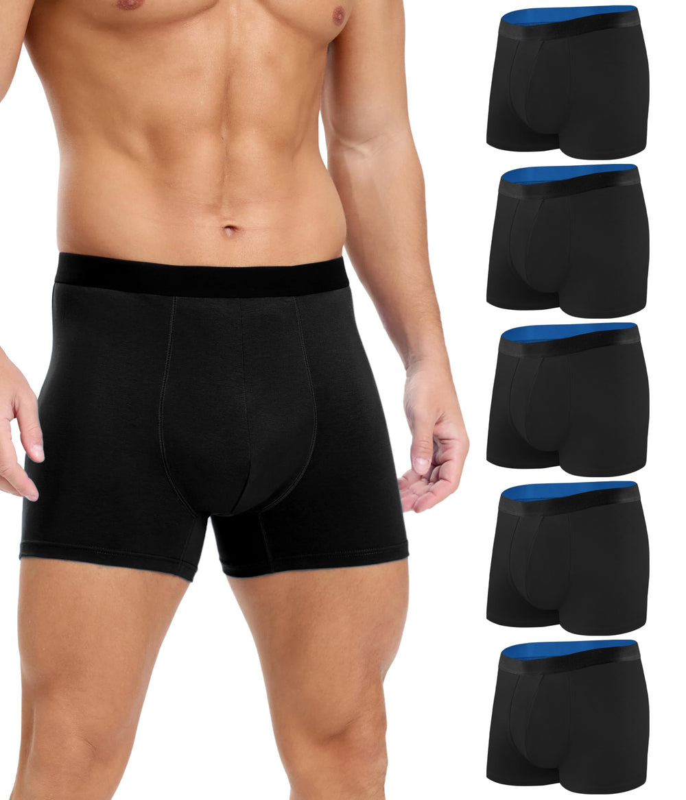 SUNCHIRI men's incontinence boxer black large with all-day leak protection