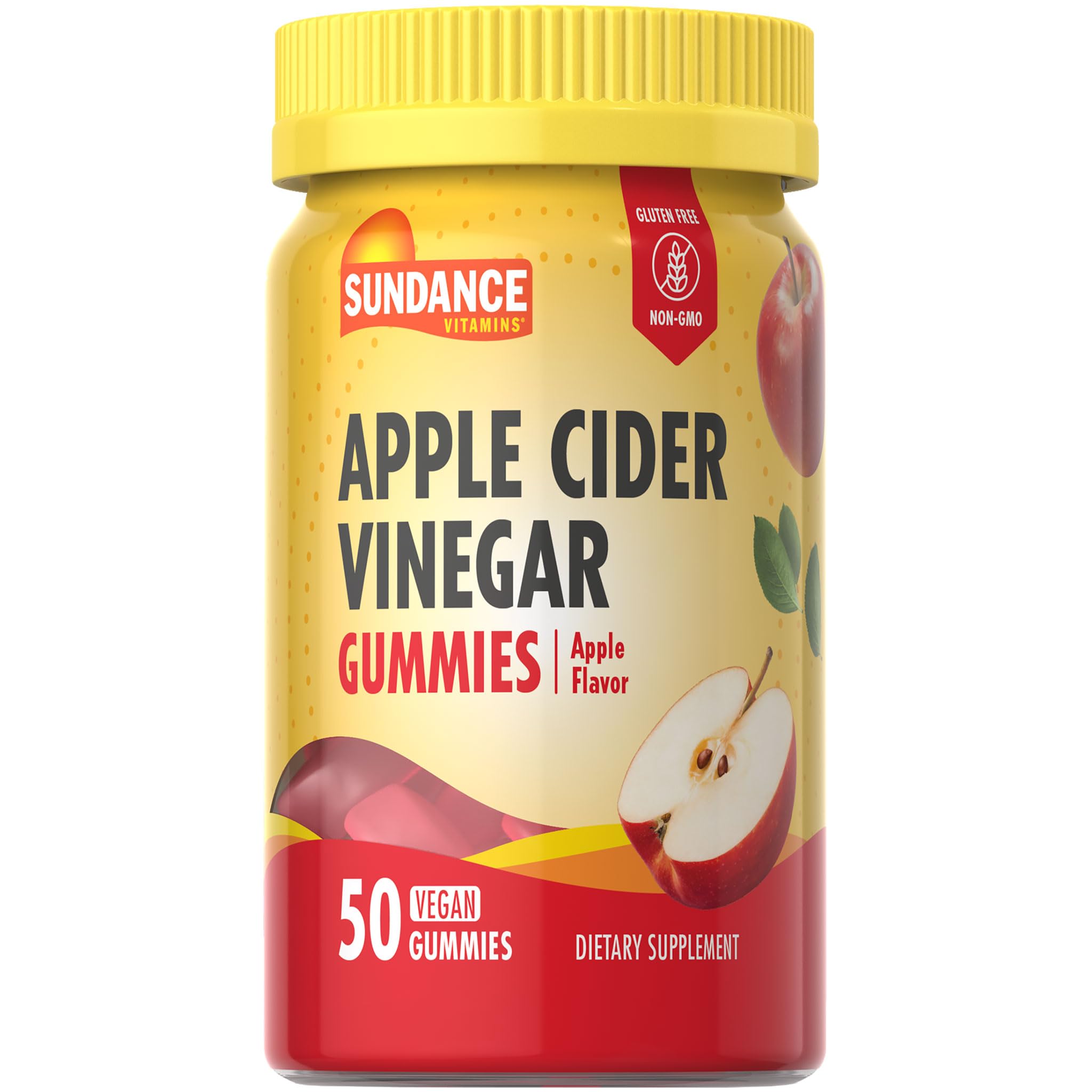 Sundance Apple Cider Vinegar Gummies bottle showing convenient daily supplement