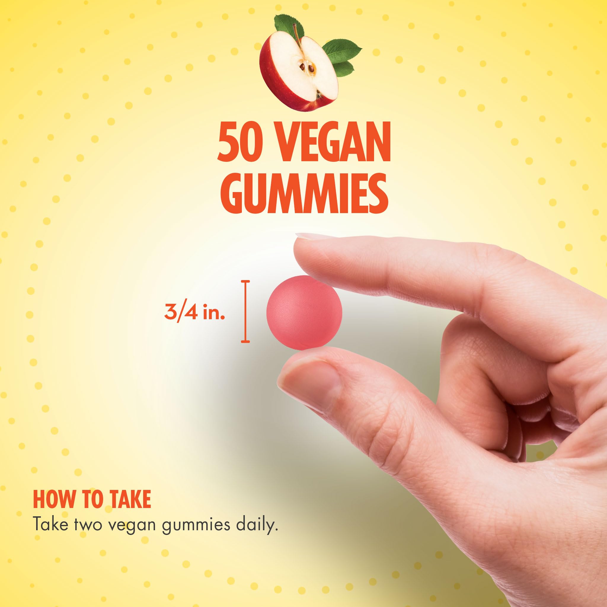 Sundance Apple Cider Vinegar Gummies ingredients panel shows gluten-free and dairy-free