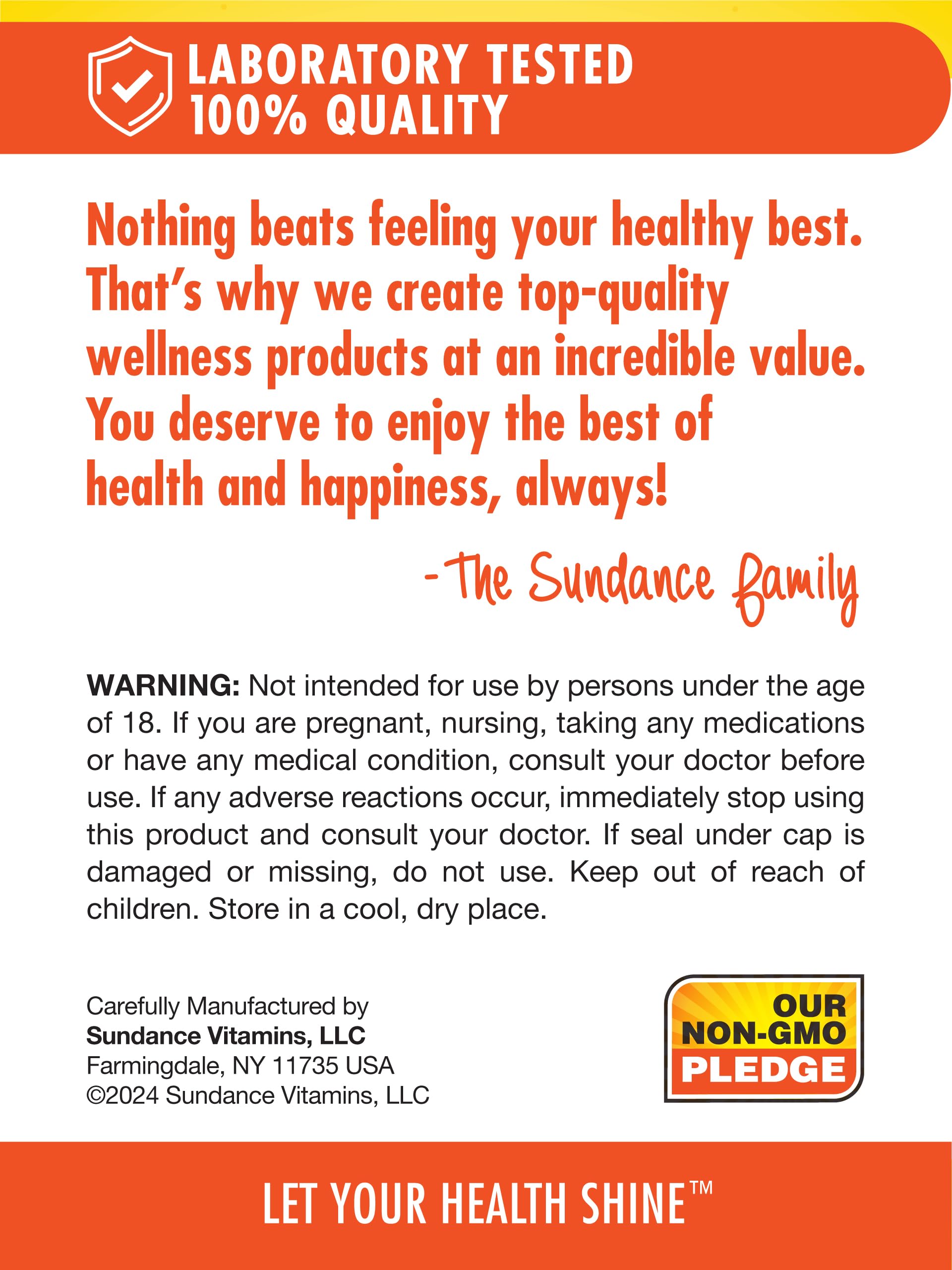 Lifestyle scene with Sundance vitamins integrated into daily wellness routine.