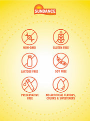 Label shows non-GMO and gluten-free qualities in clear terms.