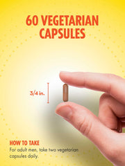 Capsules beside maca and Tribulus notes with L-Arginine label suggesting natural performance support