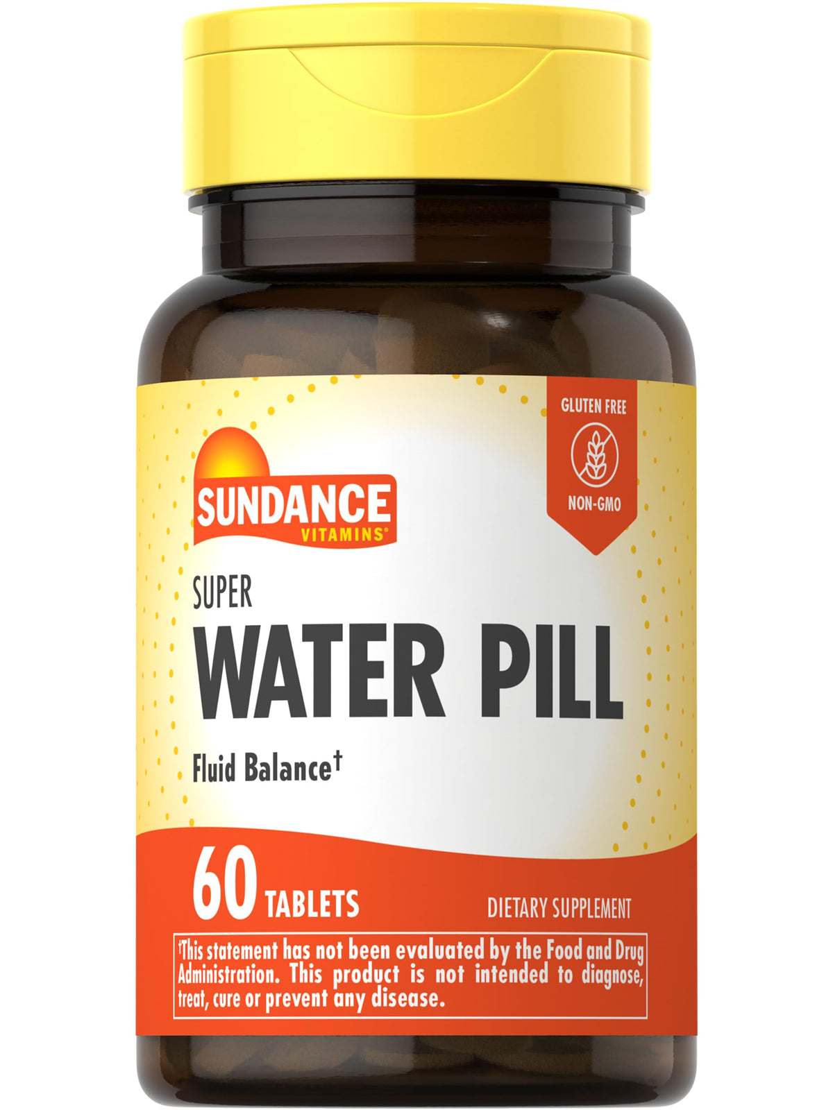 Sundance Water Pills bottle and tablets for daily hydration support.