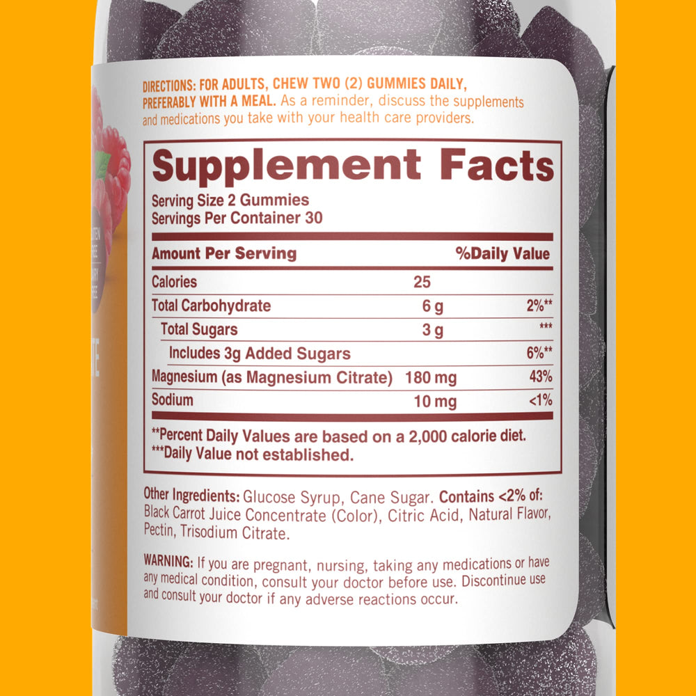 Sundown label close-up showing vegetarian and clean ingredients.
