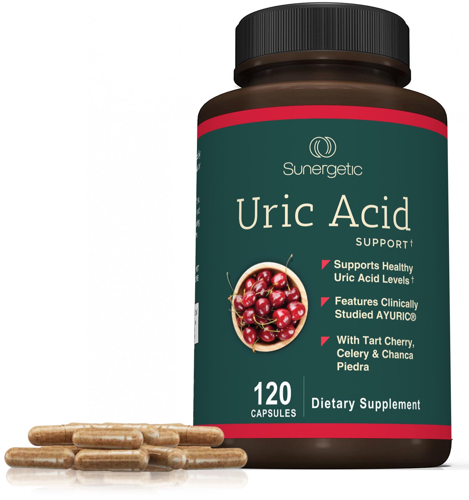 Sunergetic Celery Seed Extract capsule emphasizes natural antioxidant boost