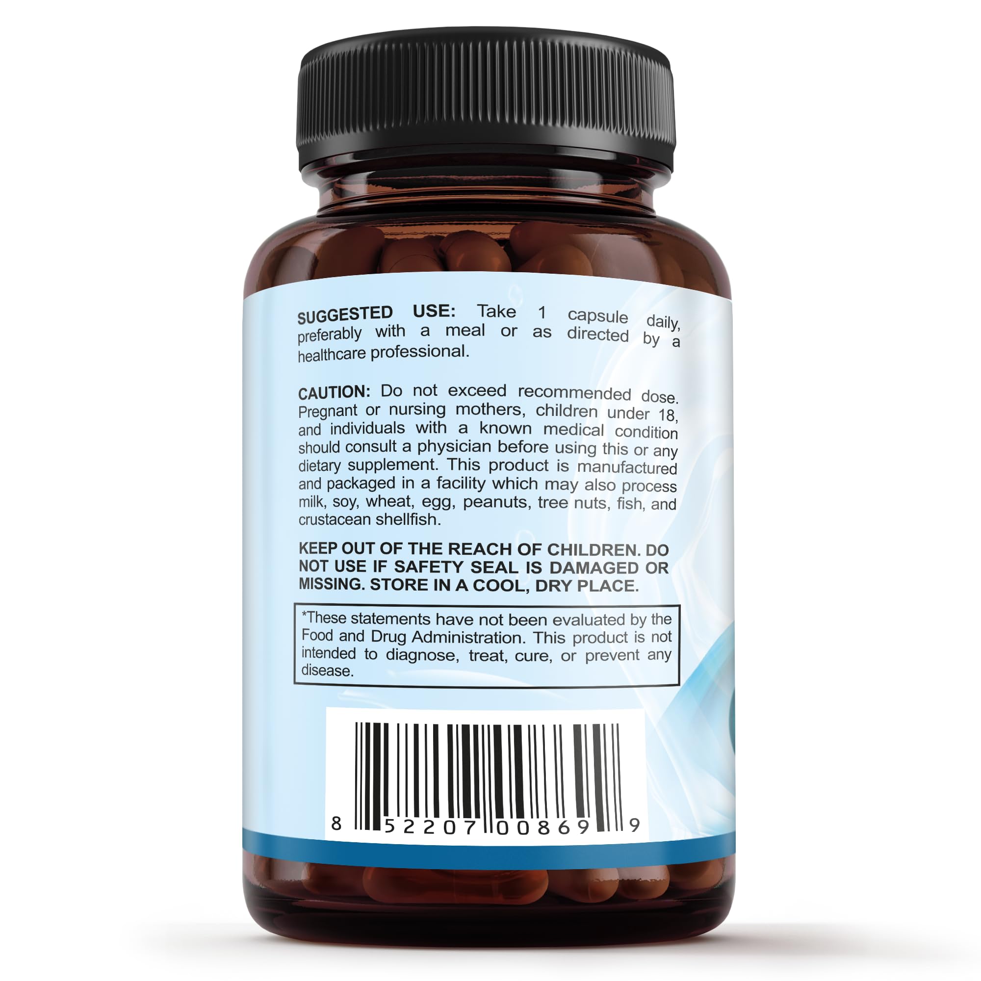 Sunergetic eye-pressure capsules in close-up for convenient use