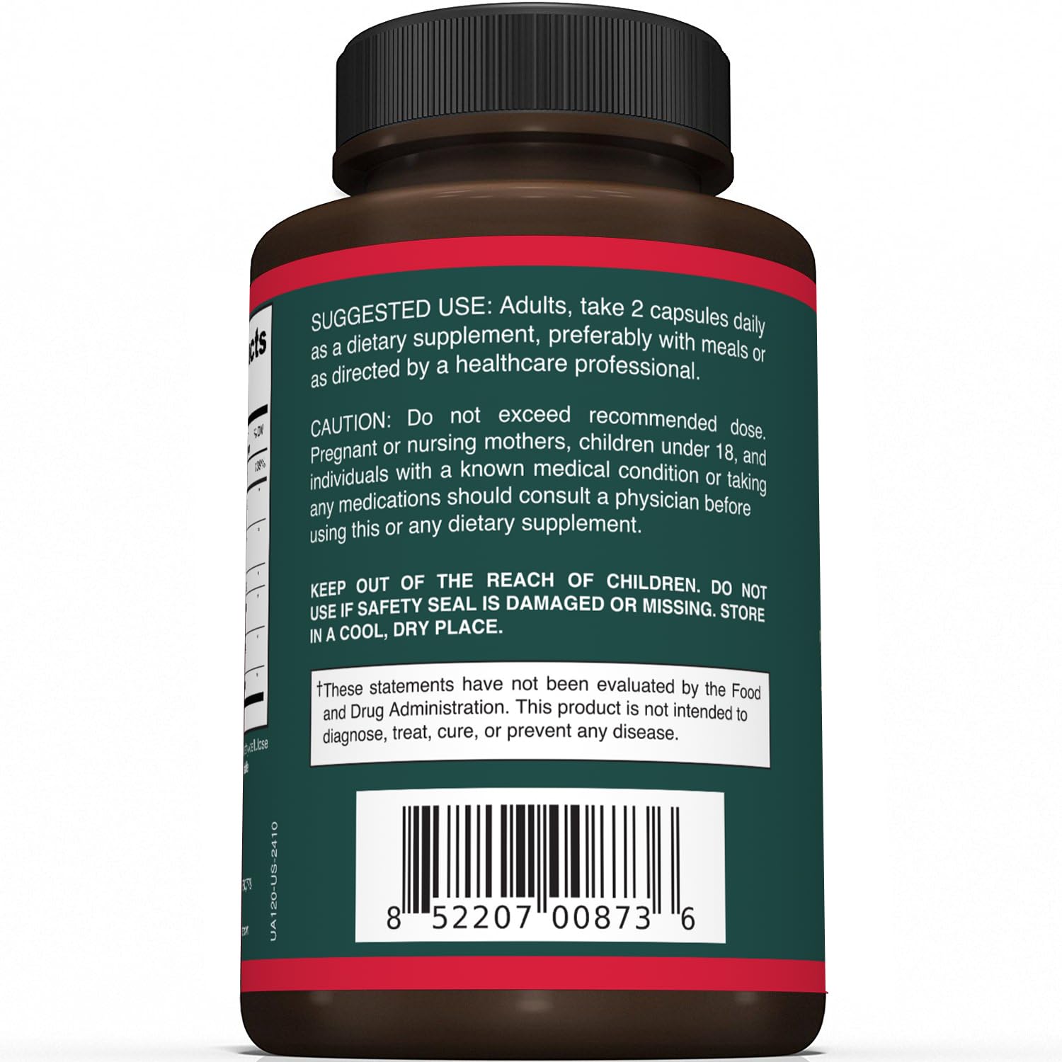 Sunergetic ingredient blend chart highlights Ayuric and botanicals