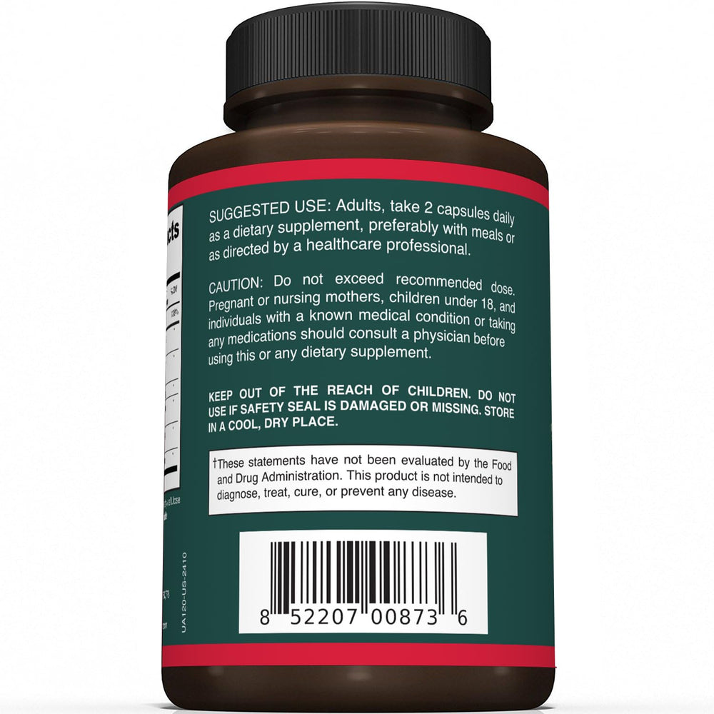 Sunergetic ingredient blend chart highlights Ayuric and botanicals