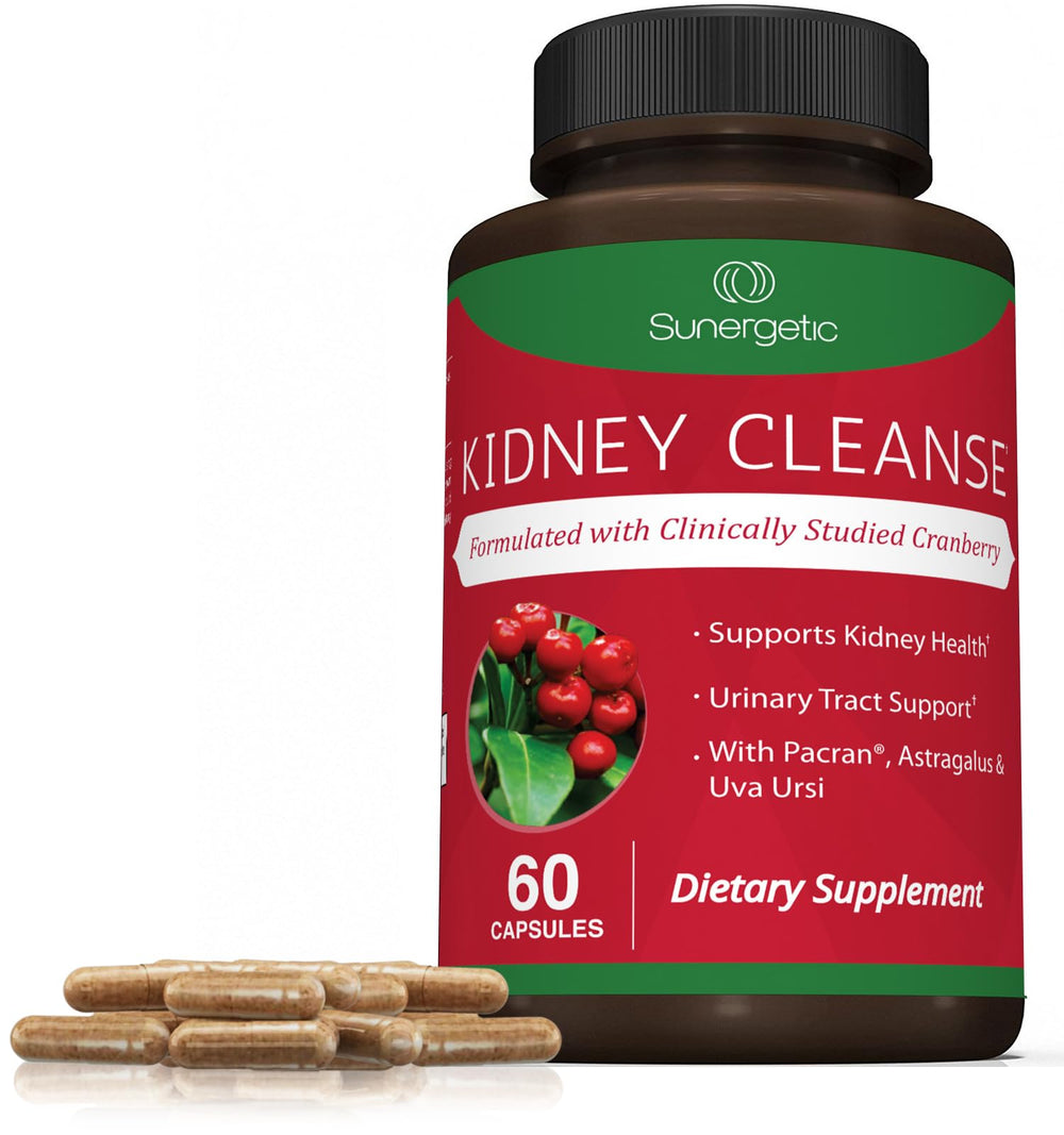 Sunergetic Kidney Cleanse capsules packaging ready to use