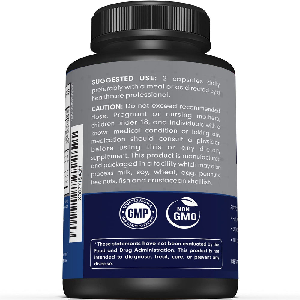 Sunergetic Premium Nerve Support ingredients showcase Alpha Lipoic Acid and Benfotiamine.