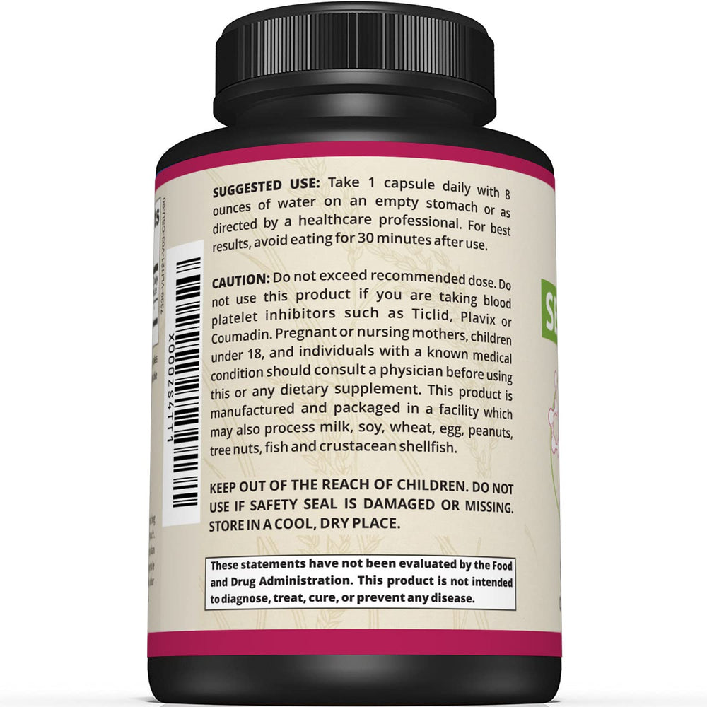 Sunergetic delayed-release capsule image emphasizes DRcaps protection for stability.