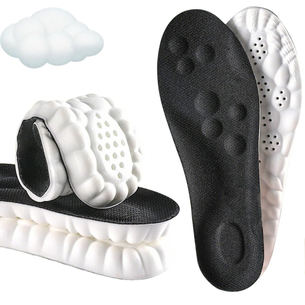 sunerme cloud-like massage insoles; plush comfort for all-day wear