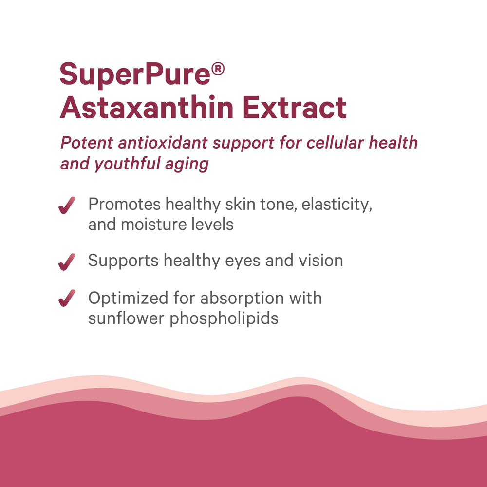 Sunflower lecithin enhances absorption in PURE SYNERGY Astaxanthin formulation.