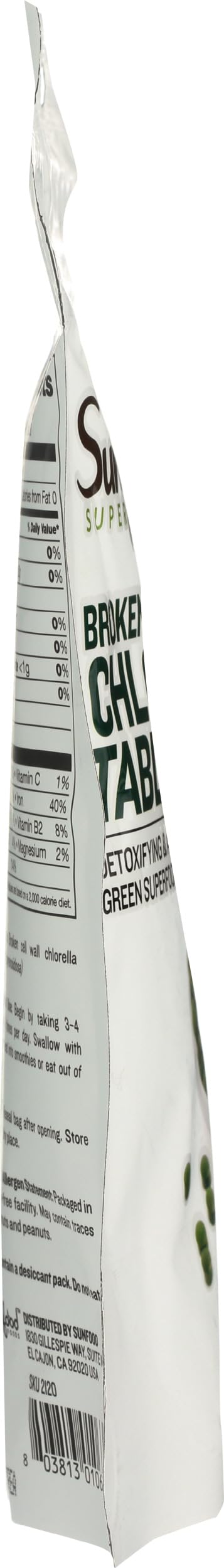 Sunfood Chlorella broken-cell-wall feature indicating enhanced absorption