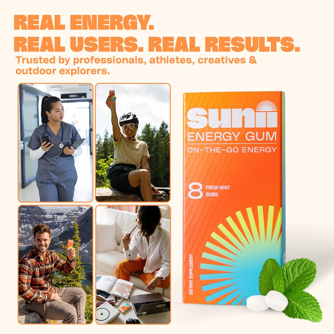 Sunii Energy Gum Canadian-made badge on package