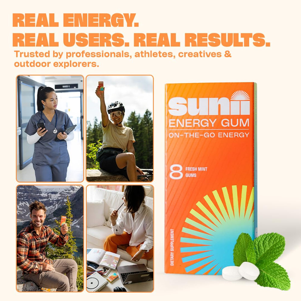 Sunii Energy Gum Canadian-made badge on package
