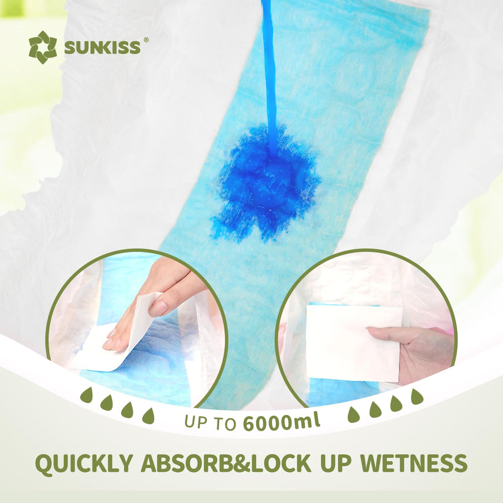 SUNKISS Masterpiece diaper back view with secure tabs and snug rear support