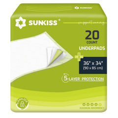 SUNKISS TrustPlus underpad packaging for surface protection