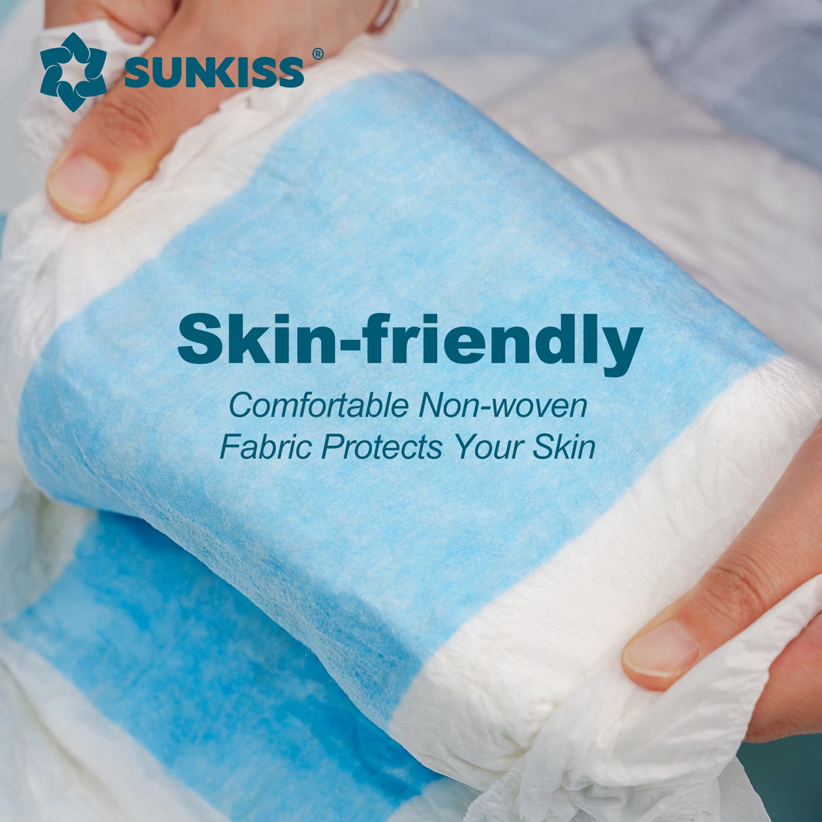 SUNKISS TrustPlus core close-up highlights high absorbency