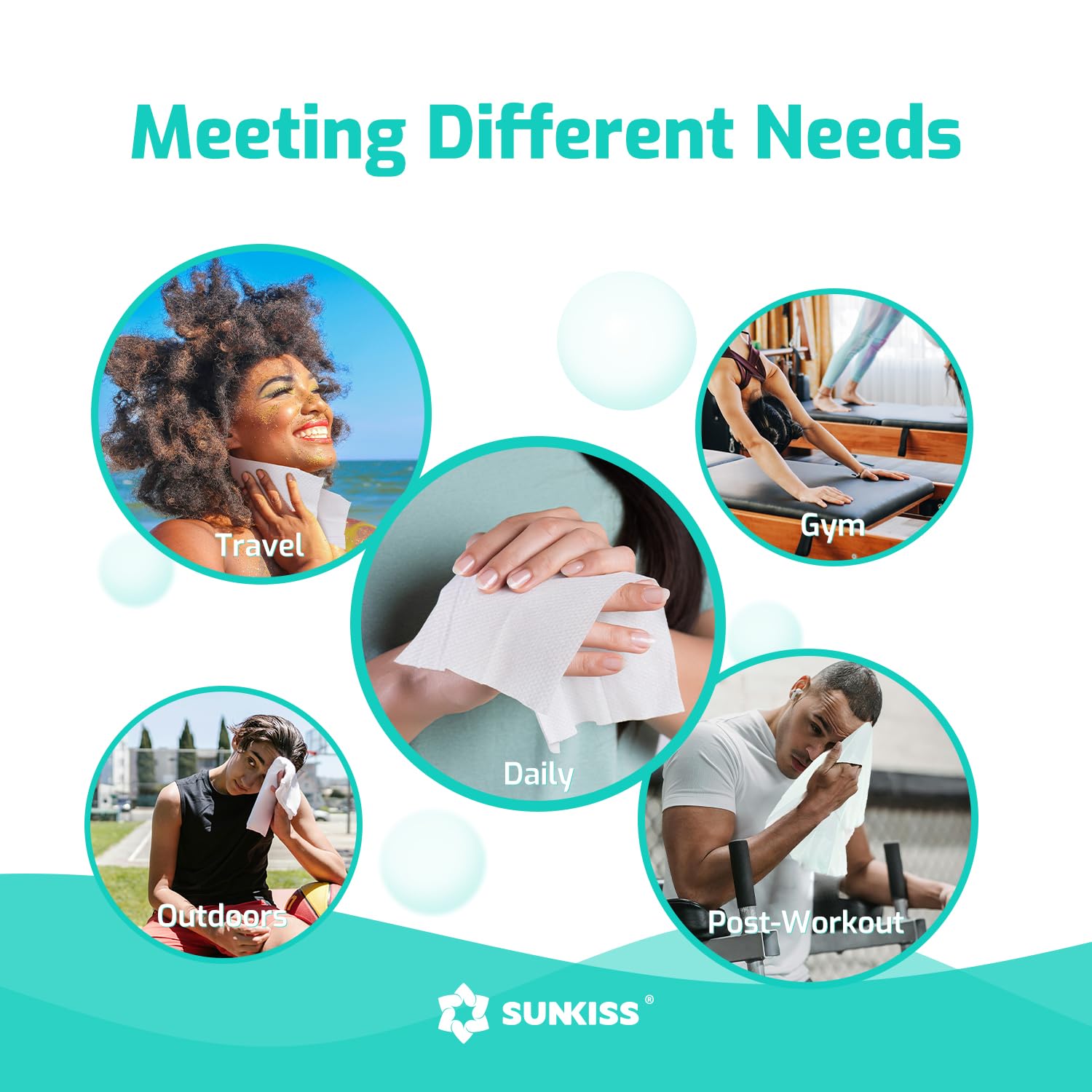 SUNKISS TrustPlus wipes ideal for caregiver use