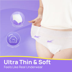 SUNKISS underwear on model shows comfortable fit and full coverage.