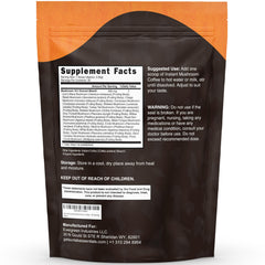 SunLab Essentials 17-mushroom ingredients label highlights blend