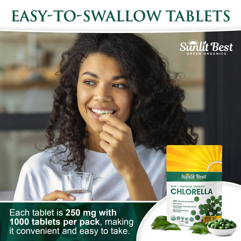 Sunlit Best Chlorella taiwan-sourcing highlights purity from sun-grown micro-algae.