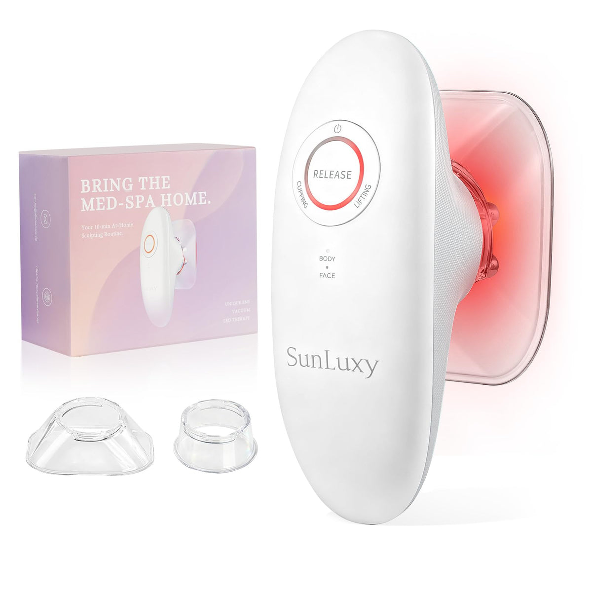 SUNLUXY Body Sculpting Machine front view for at-home contouring and ease
