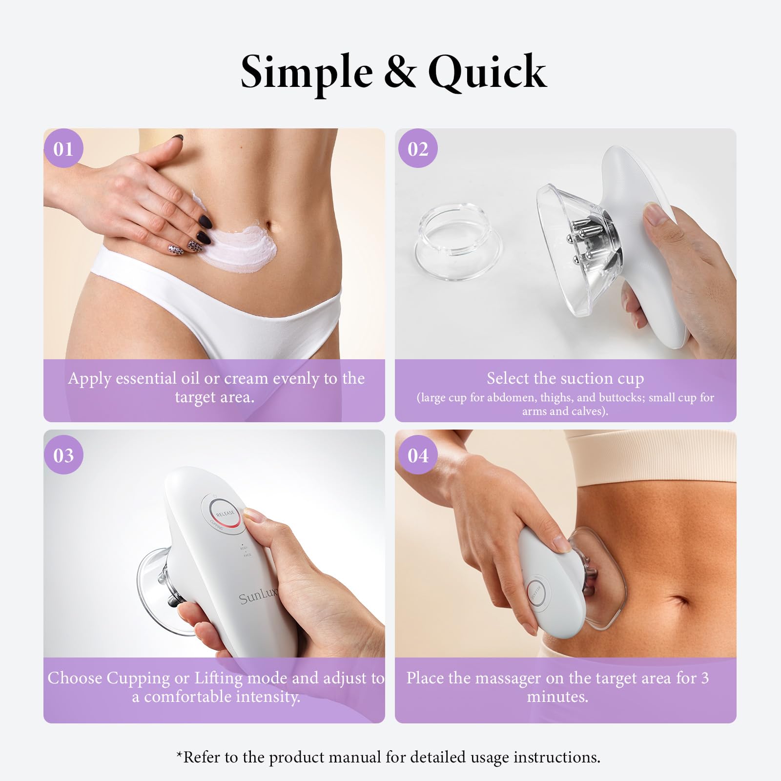 SUNLUXY portable design ideal for home or travel use