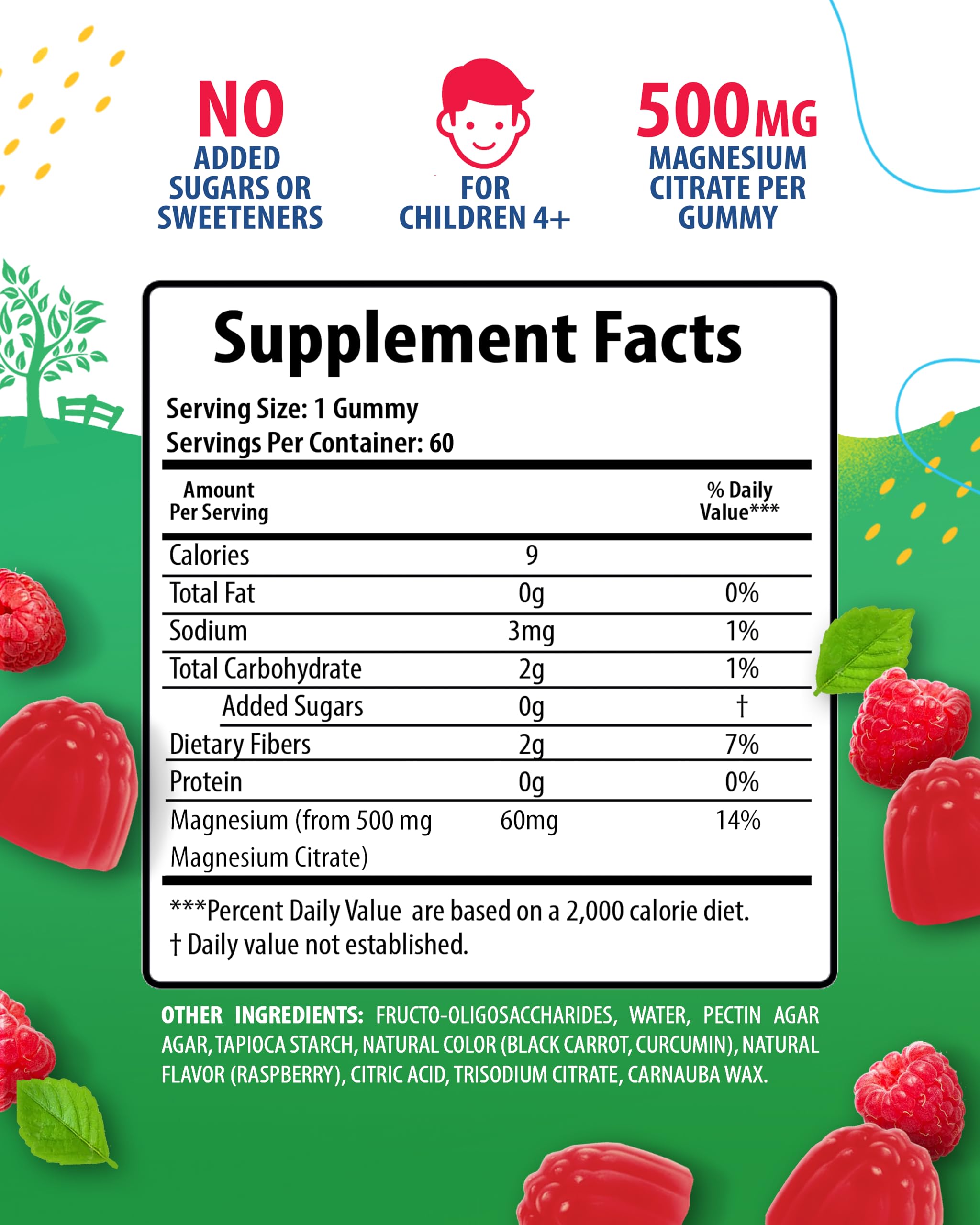 Sunny Sam sugar-free magnesium gummies raspberry flavor loved by kids