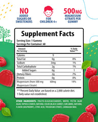 Sunny Sam sugar-free magnesium gummies raspberry flavor loved by kids