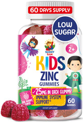 Sunny Sam Zinc Gummies for Kids in fruity berry flavor, easy daily chew.