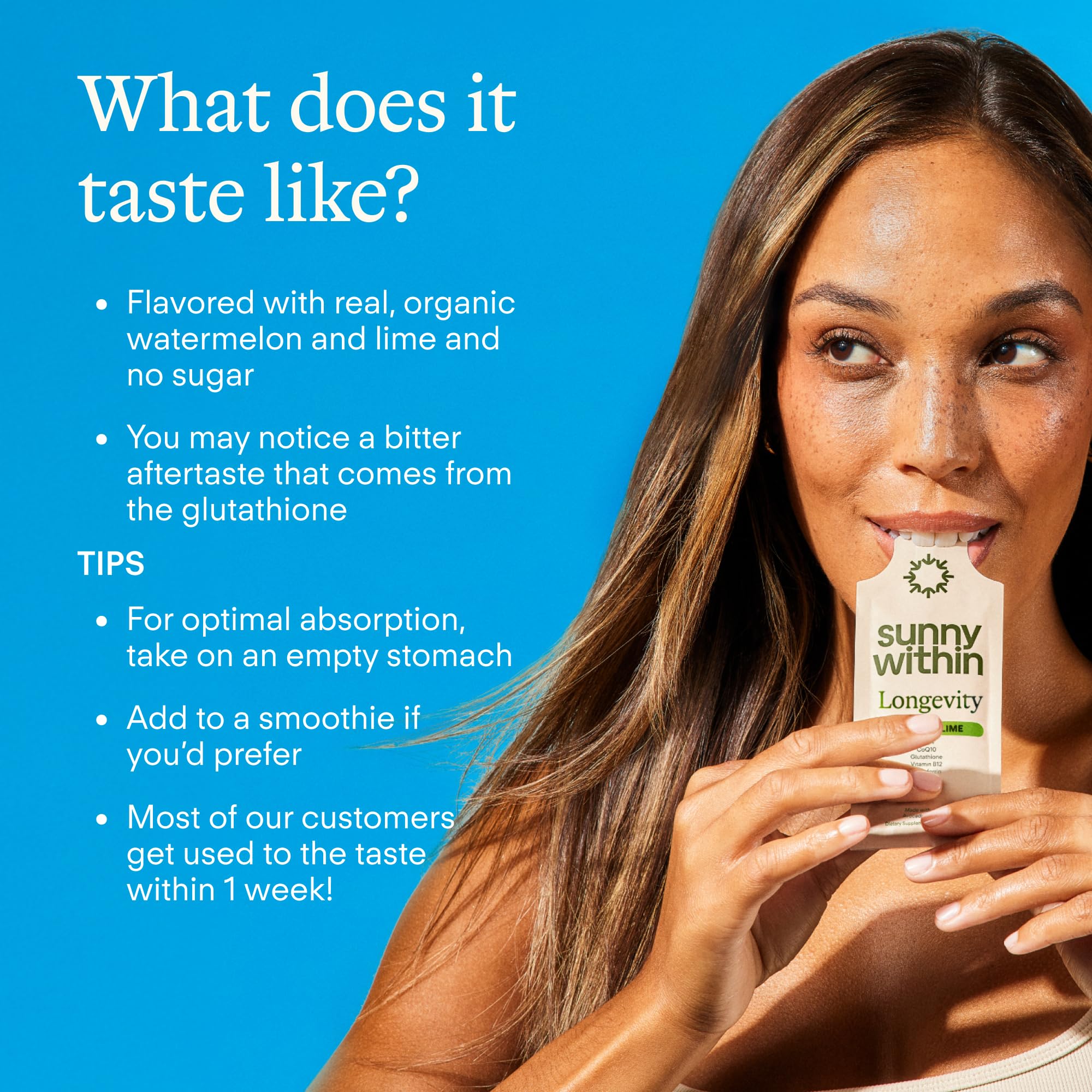 Sunny Within Longevity avocado oil visuals emphasize absorption-friendly fats