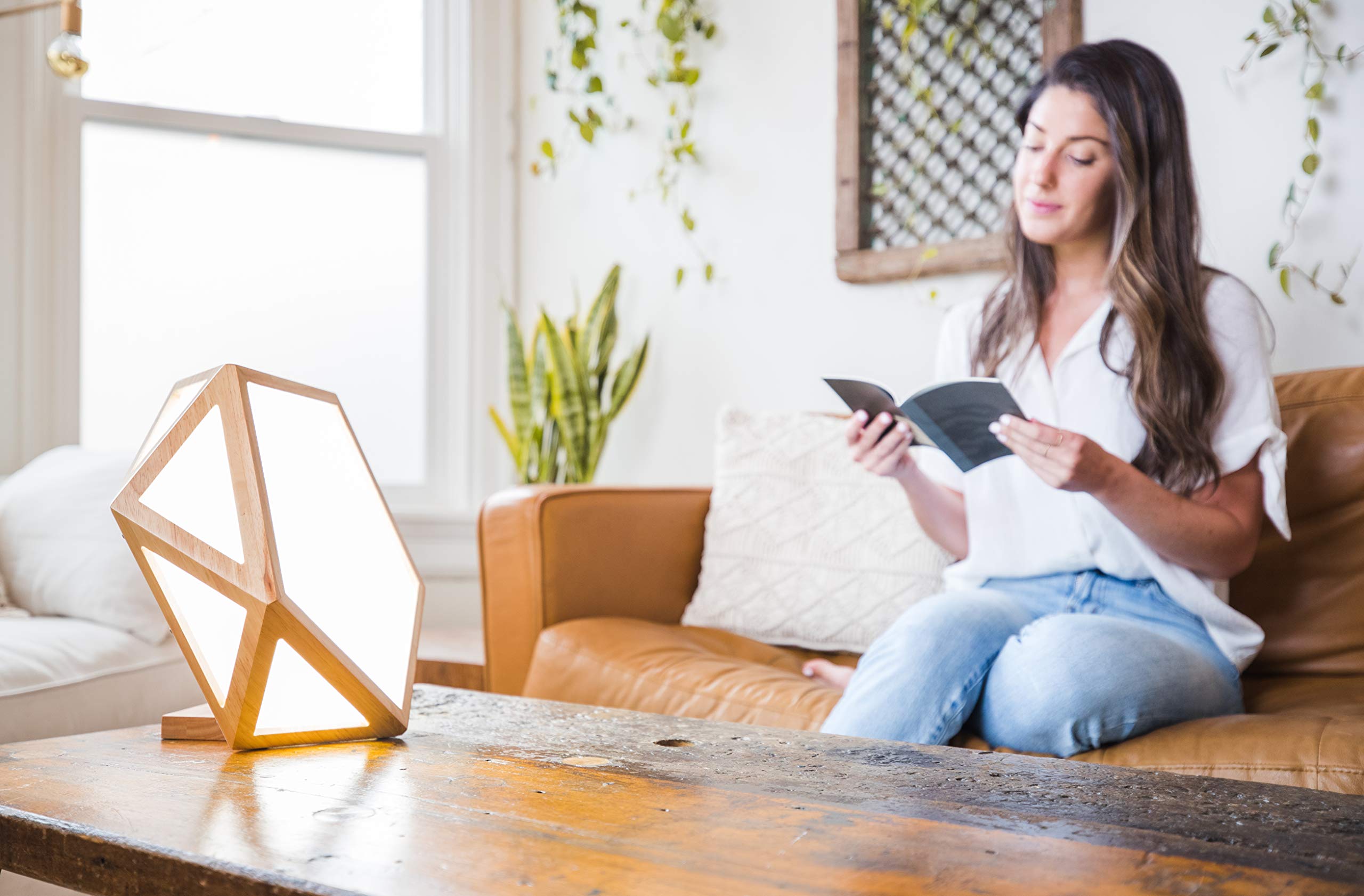 Remote use shows how brightness and color warmth adjust for different moments