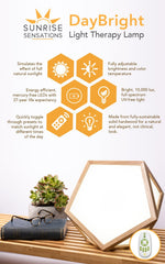 DayBright remote control enables quick brightness and warmth adjustments for customizable light