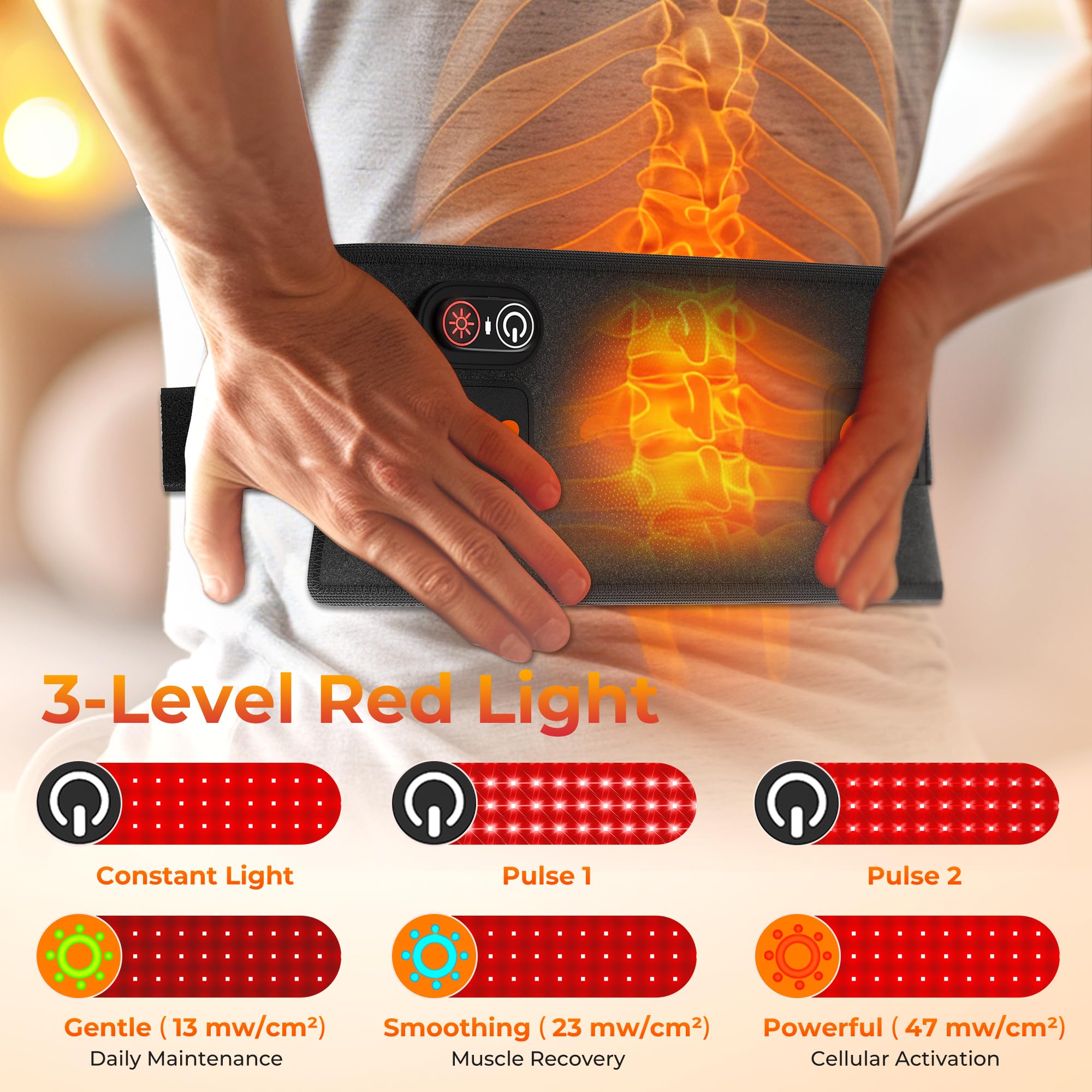 Sunruf red light pad suitable for home, office, and travel wellness.