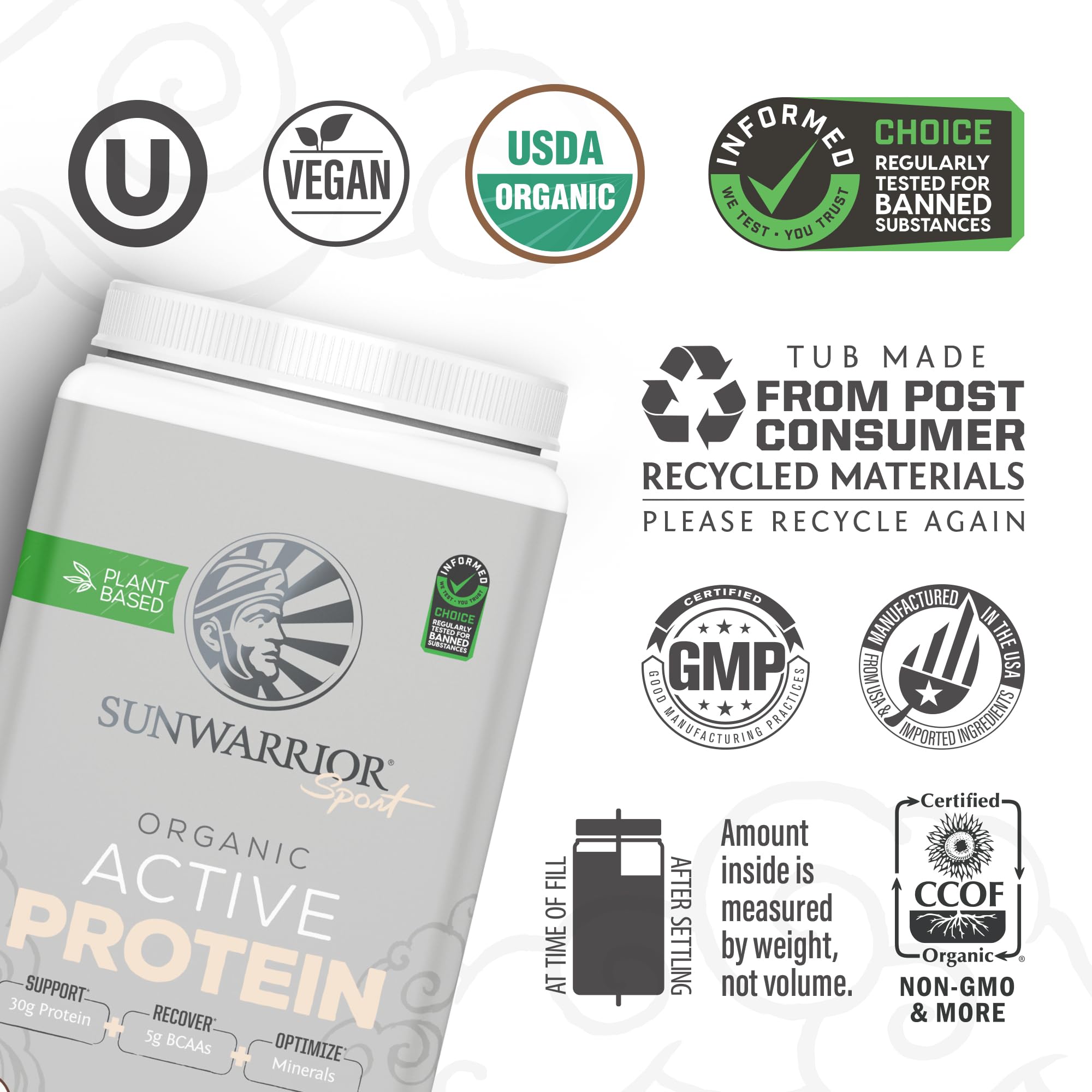 Sunwarrior chocolate protein shake in glass, ready for a post-workout boost