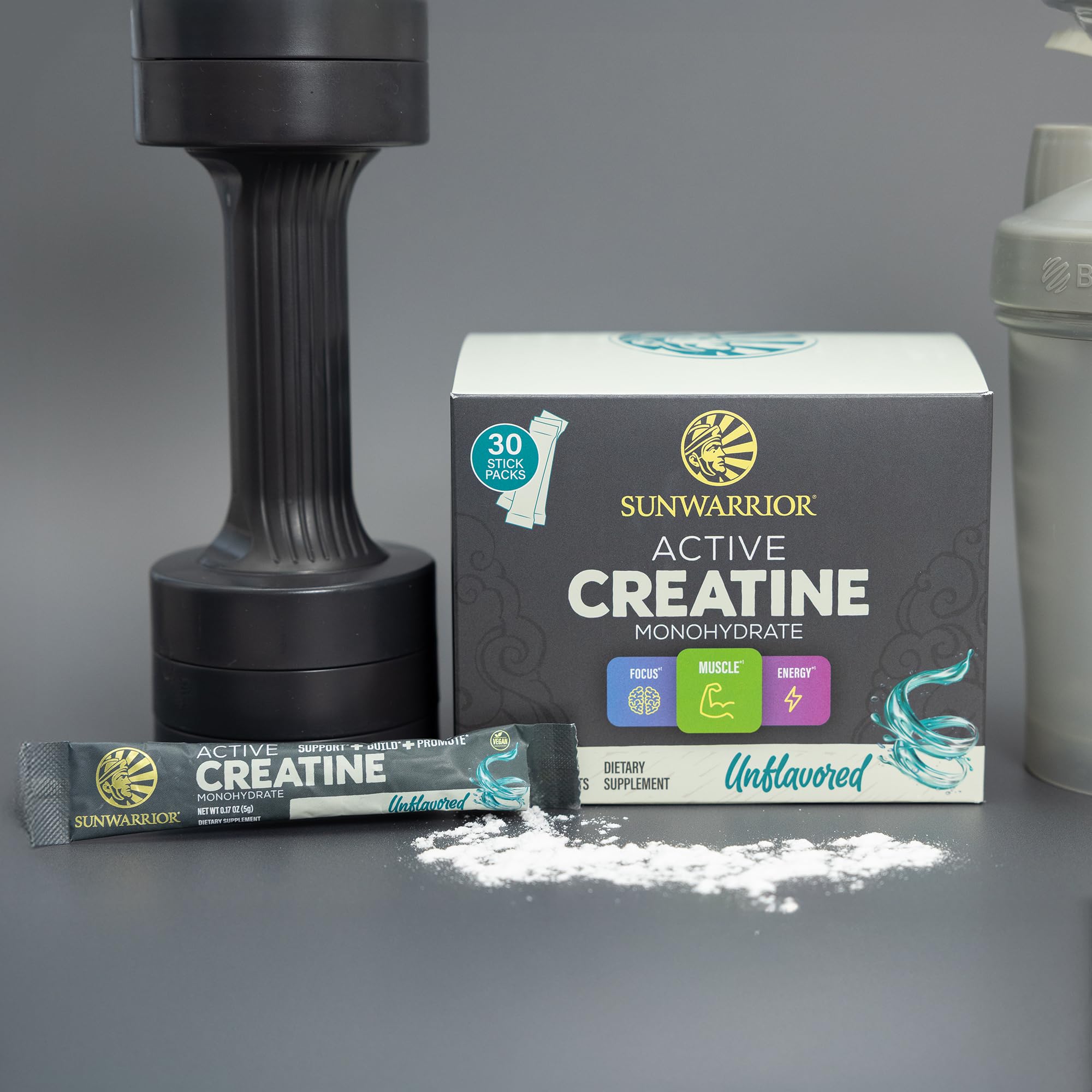 Sunwarrior Creatine Monohydrate vegan-friendly formula for clean energy support.