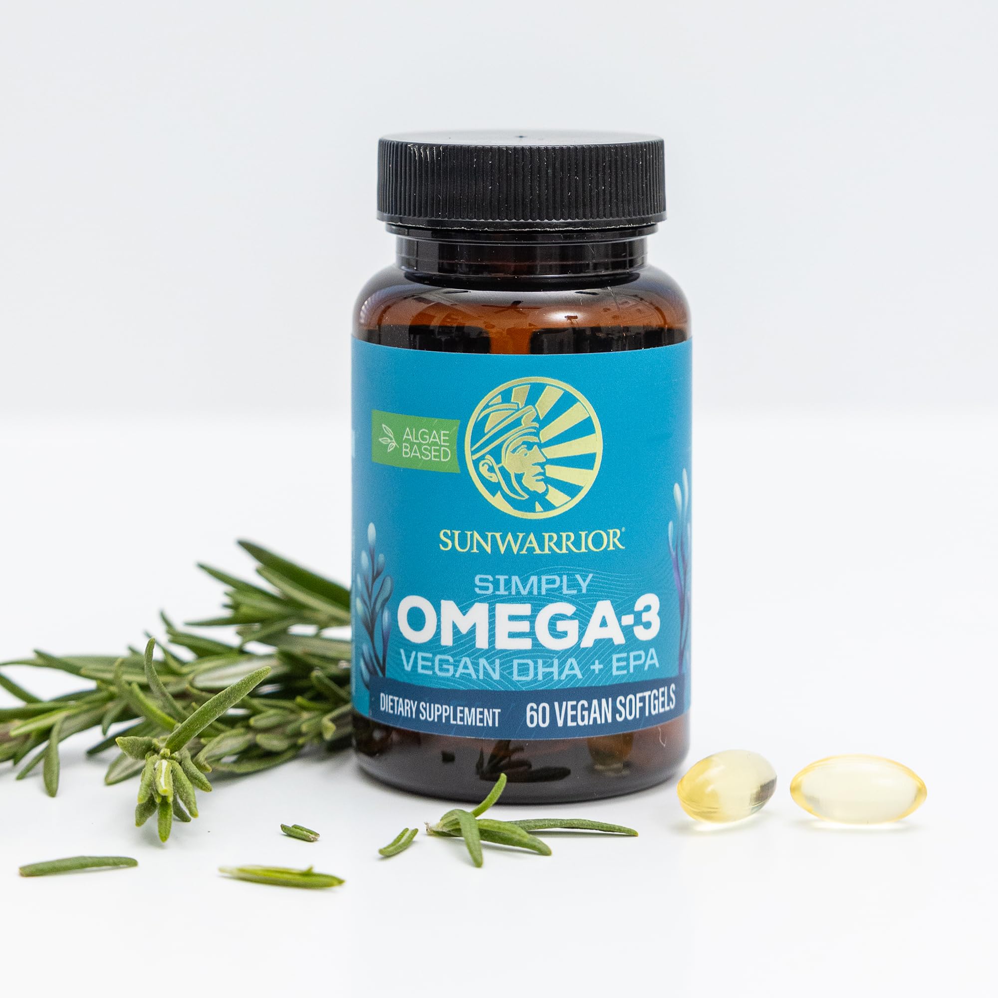 Sunwarrior non-GMO icon; clean plant-based formula.