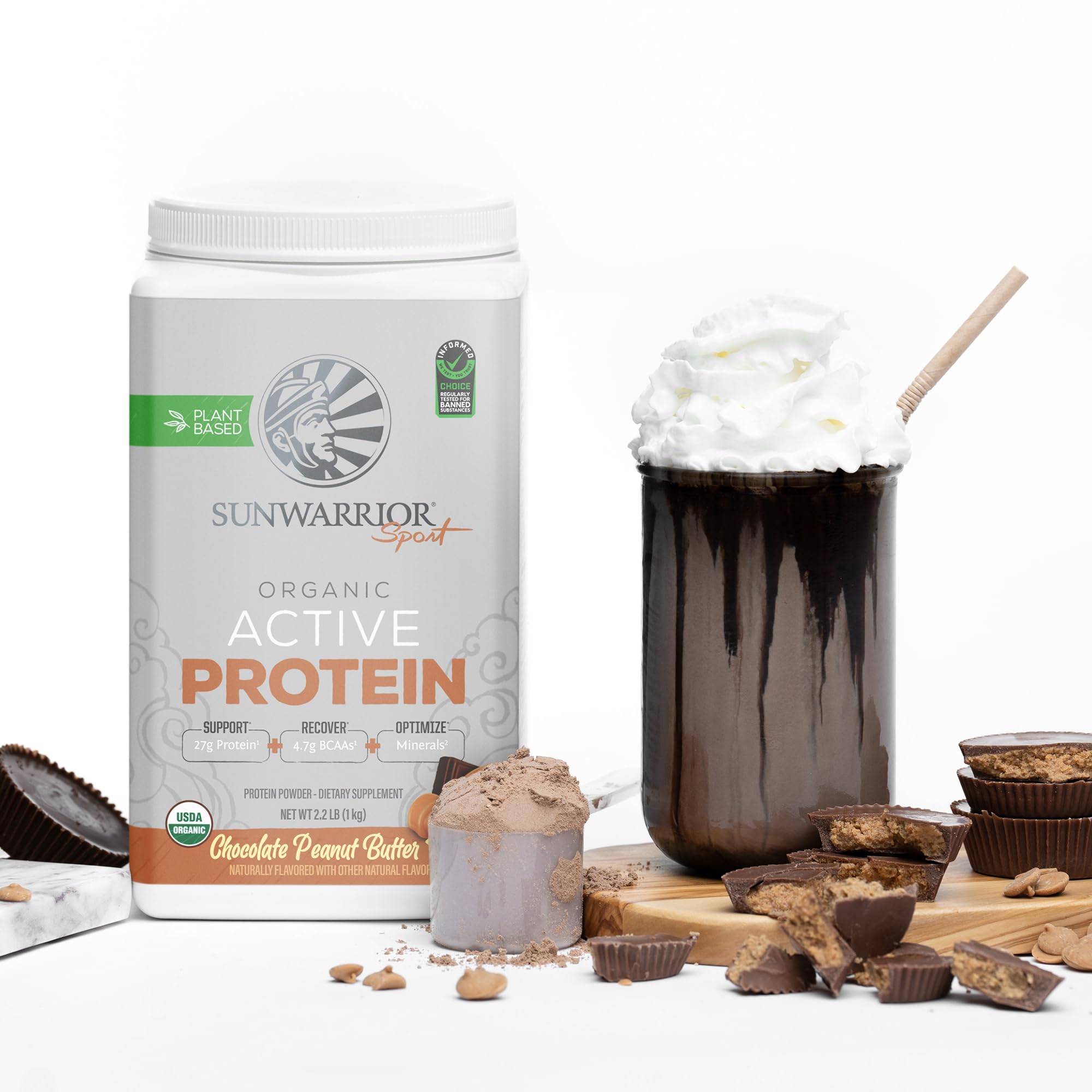 Sunwarrior powder mixes during workouts for fueling sessions