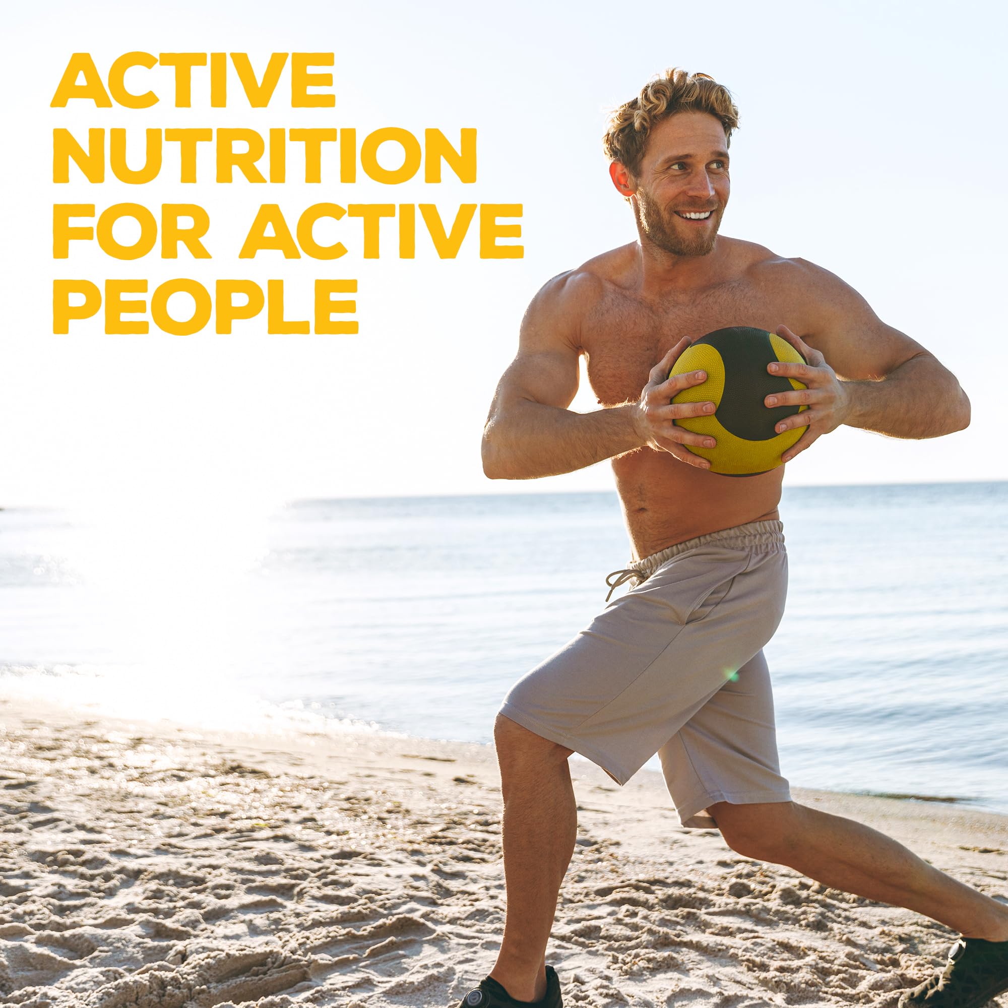 Sunwarrior Probiotic imagery for active lifestyles suggests sustained energy and resilience.