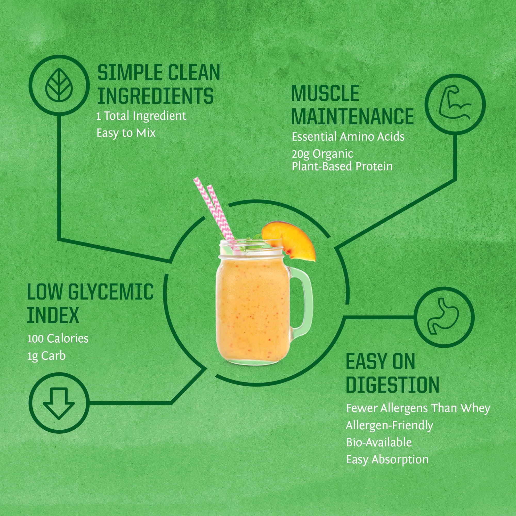 Sunwarrior protein powder jar emphasizes gluten-free and dairy-free plant protein for recipes