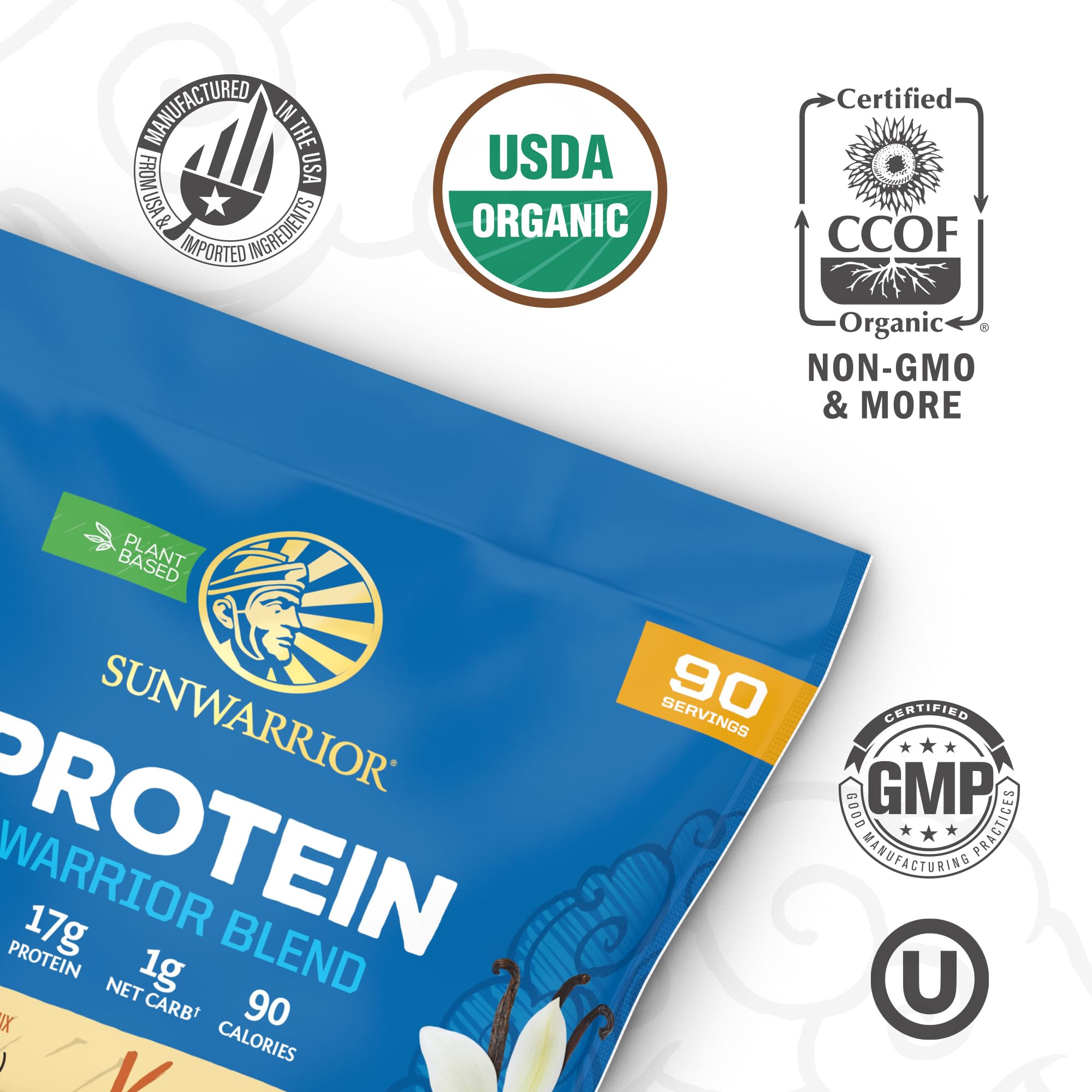 Sunwarrior vanilla protein shake in glass for post-workout convenience