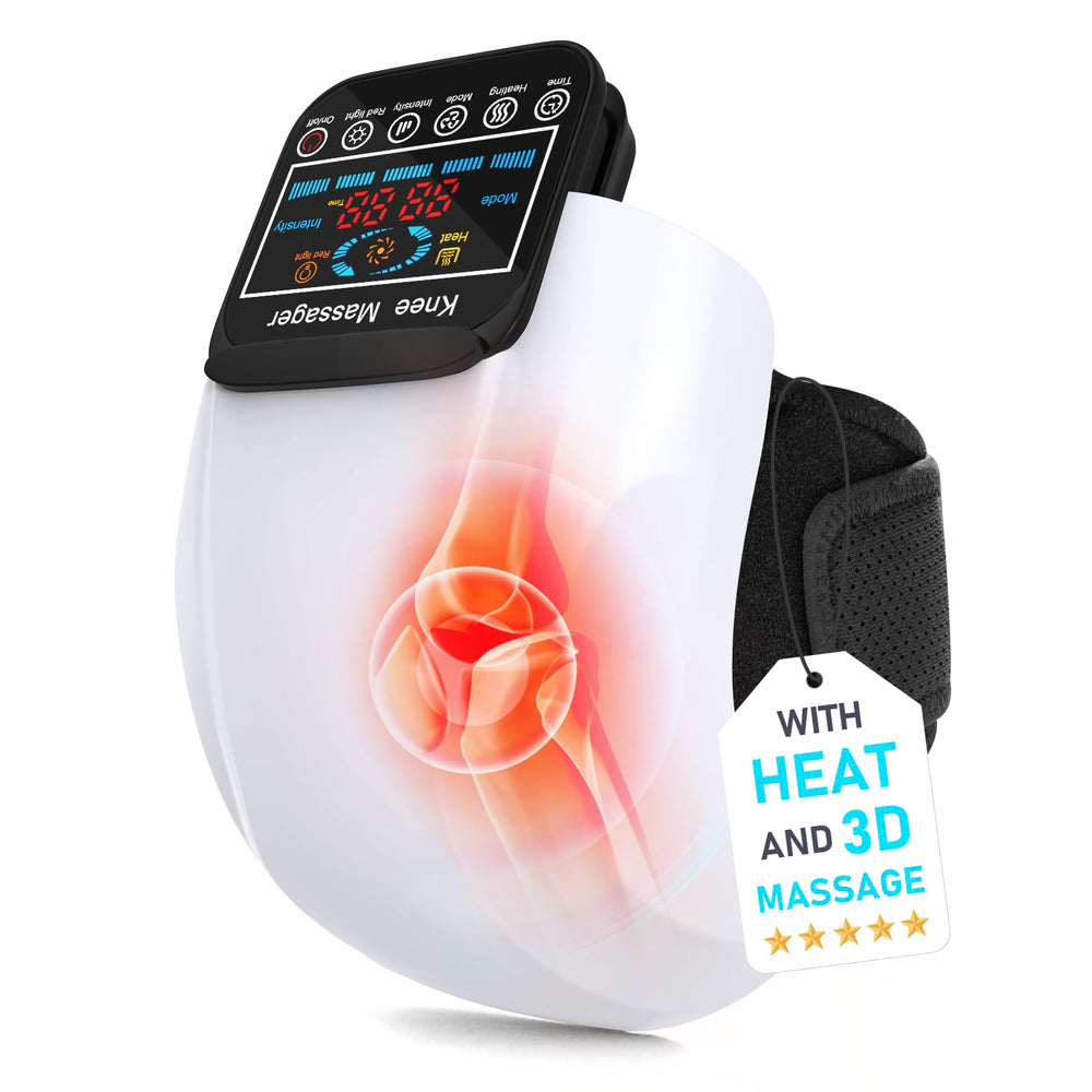 SUPBAND knee massager heat levels for customizable knee comfort.