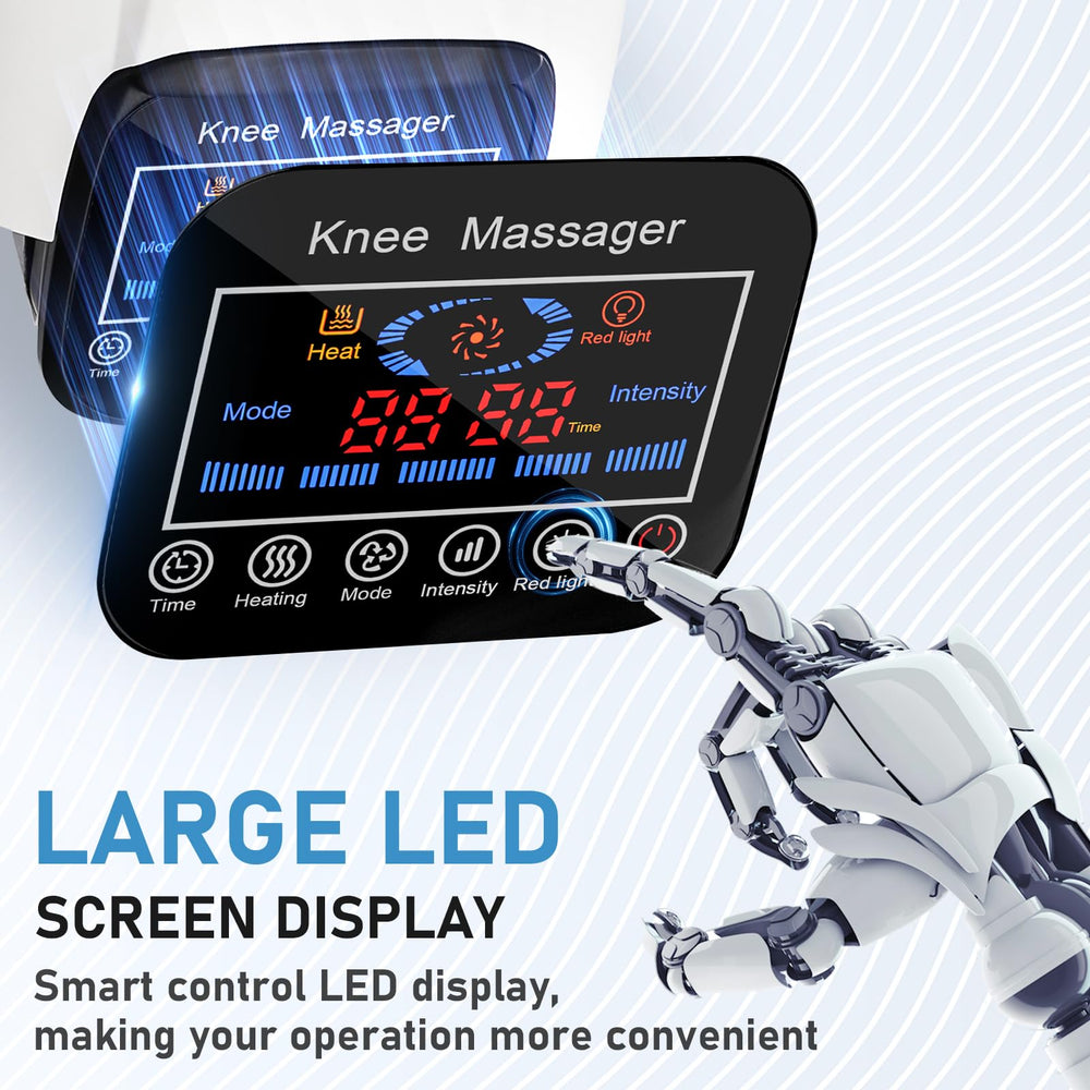 SUPBAND knee massager LED display simplifies mode and timer control.