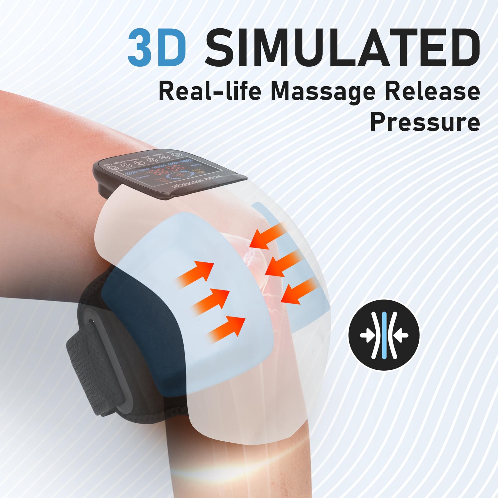 SUPBAND knee massager red light therapy adds gentle warmth.