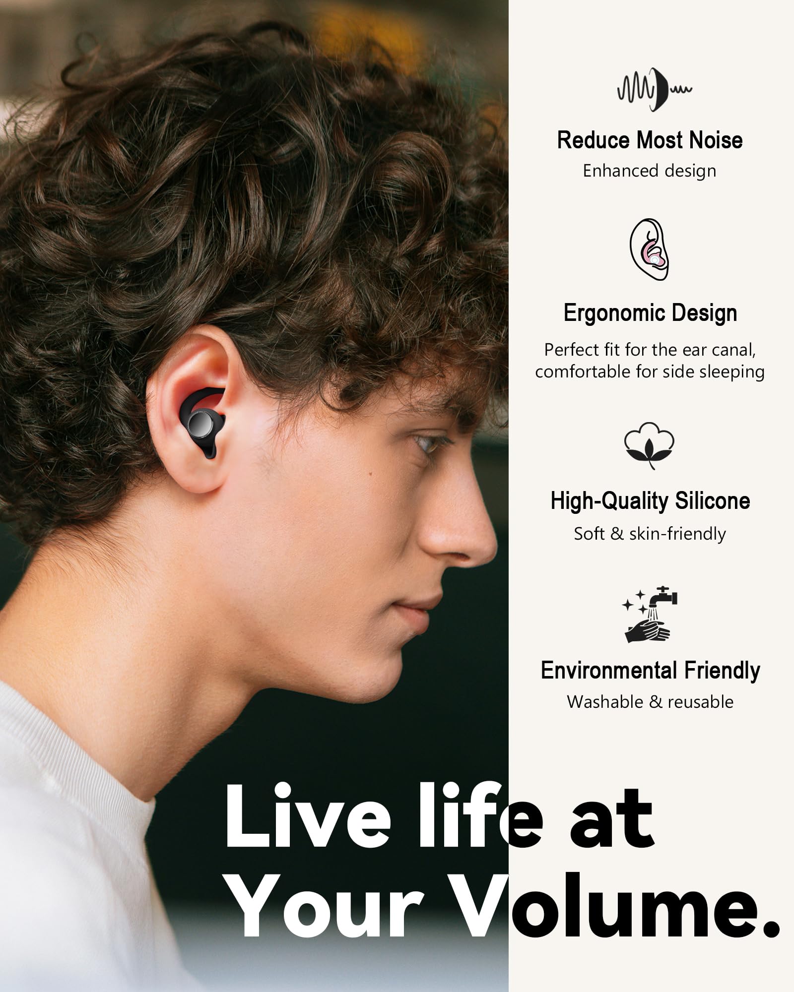 Jellyfish-inspired design fits ear canal for side sleepers