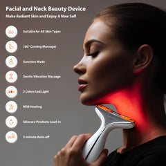 SUPDESIR LED therapy with red/yellow/orange for brighter skin.